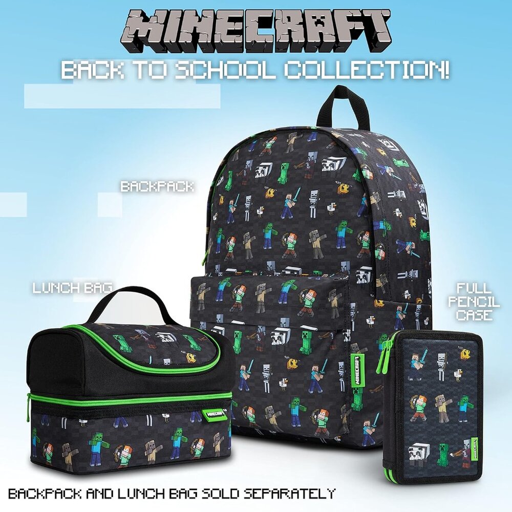 Kids Pencil Case Stationery Pens Colored Pencils Notebook School Supplies Gamer - Picture 6 of 7
